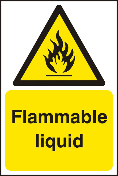 FLAMMABLE LIQUID SIGN - BSS11175