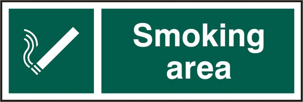 SMOKING AREA SIGN - BSS11904