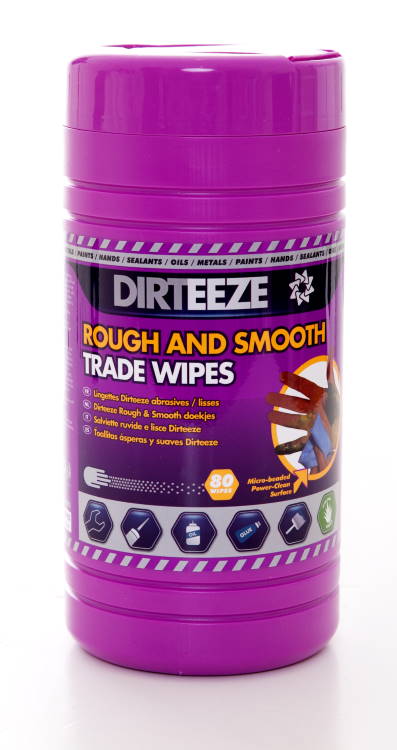 ROUGH AND SMOOTH WIPES (TUB OF 80) - DZRS80