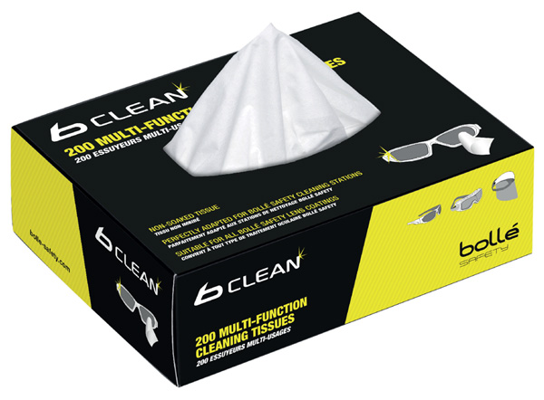 BOLLE SAFETY B401 BOX 200 TISSUES FOR BOB600 - BOPACMPCT